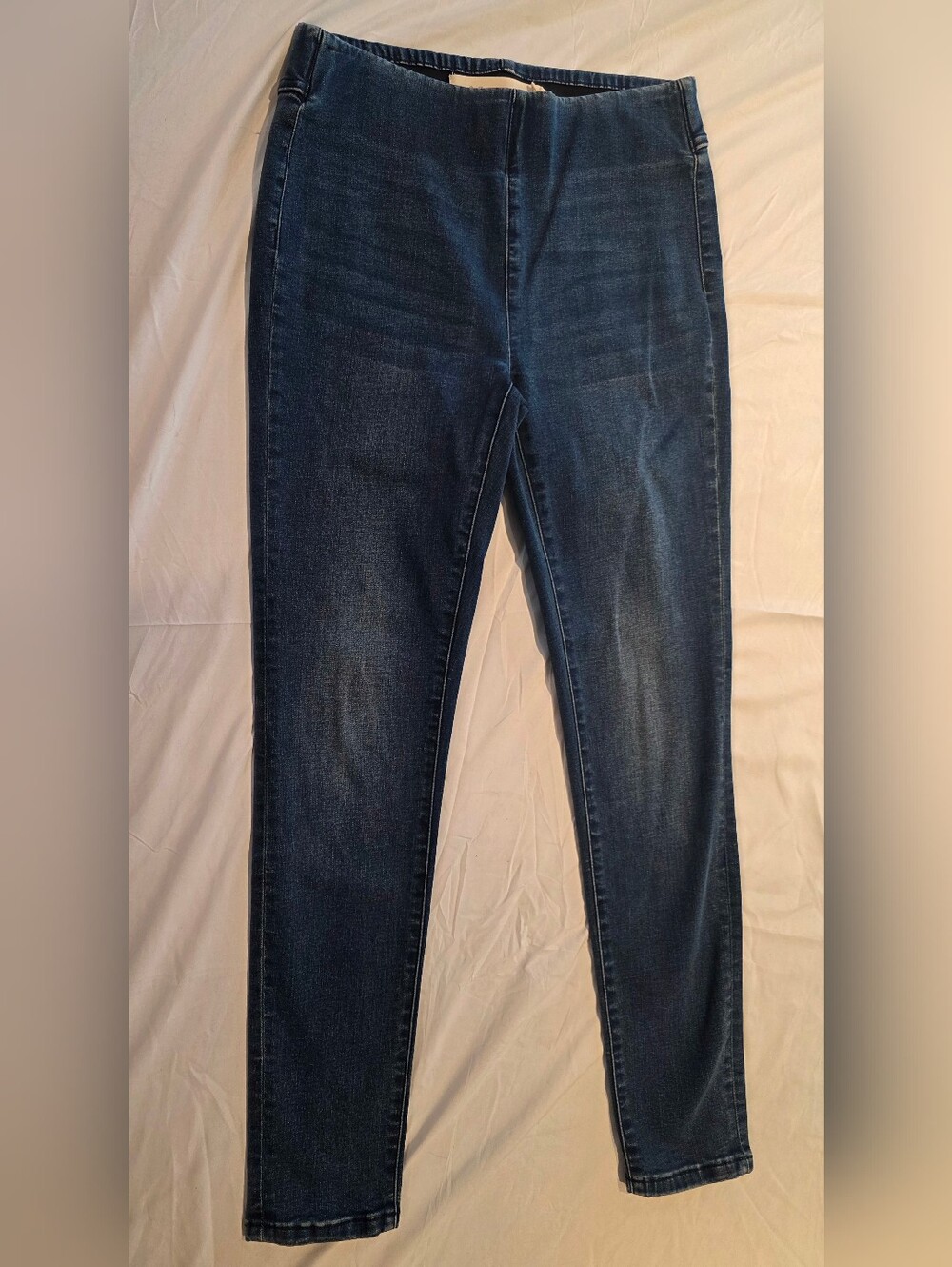 Soft Surroundings Denim Pull-On Slim Blue Jeans Sz XS Comfort Knit